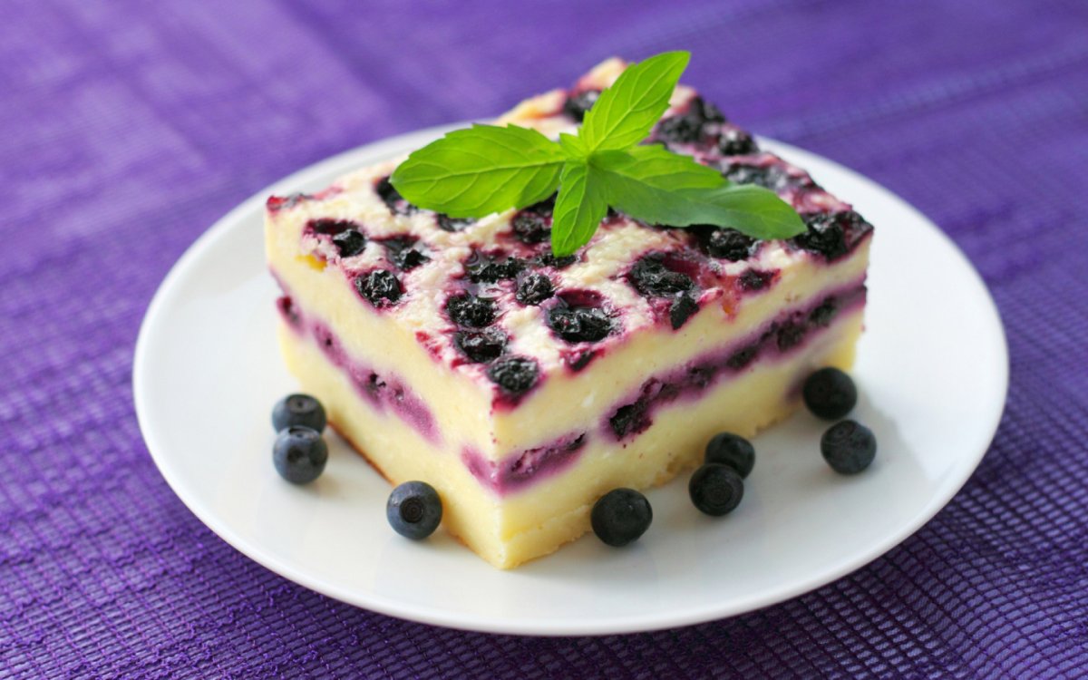 Чизкейк с черникой