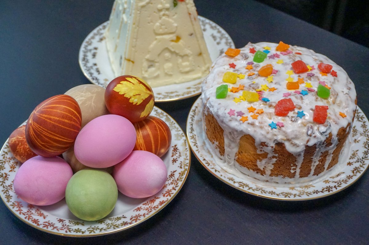 Кулич Пасхальный красивый