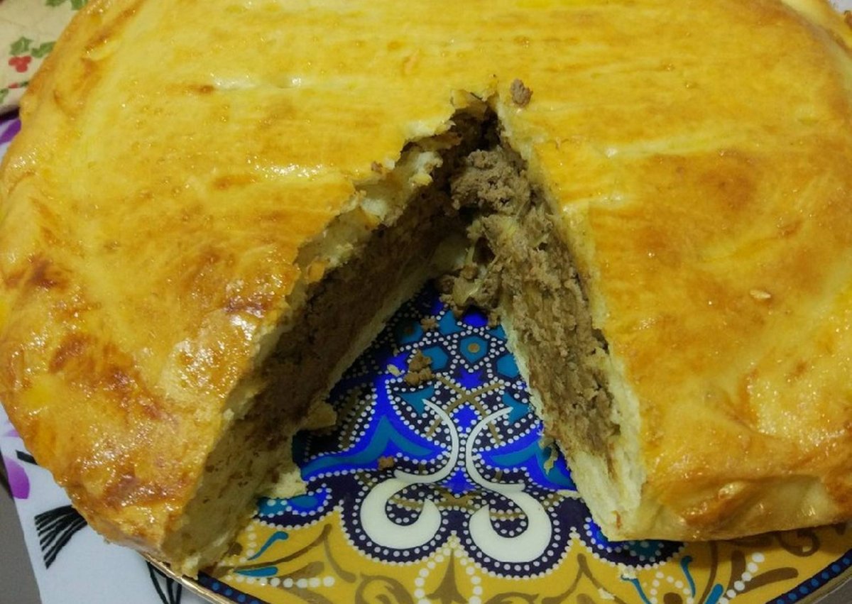 Пирог с печенью