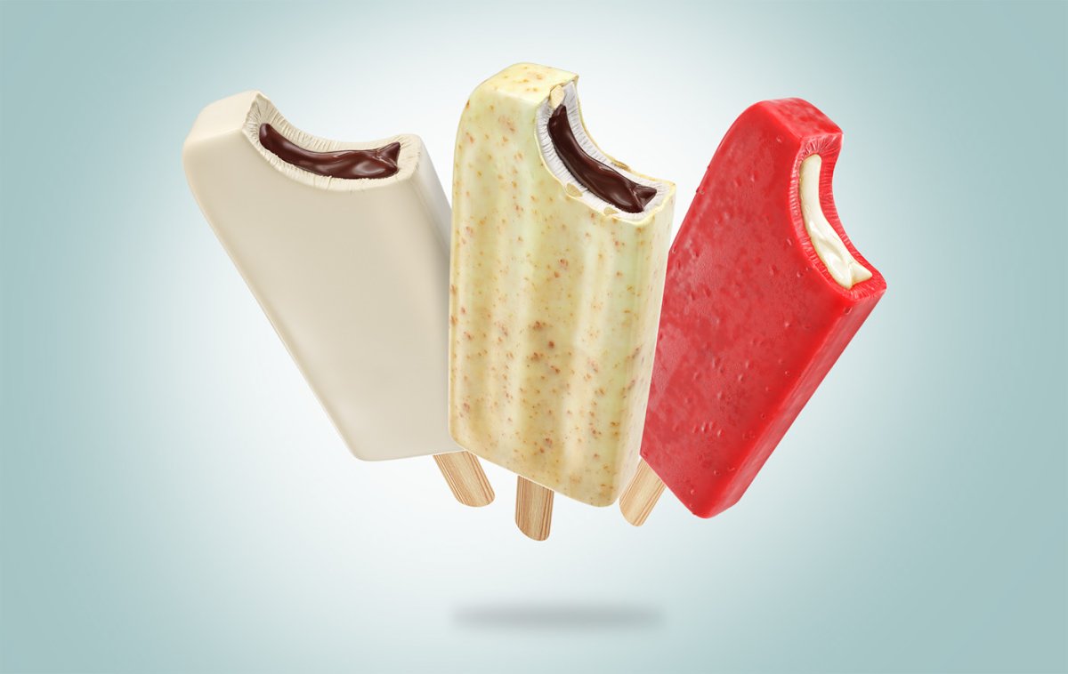 Ice Cream Popsicle Packaging Mockup