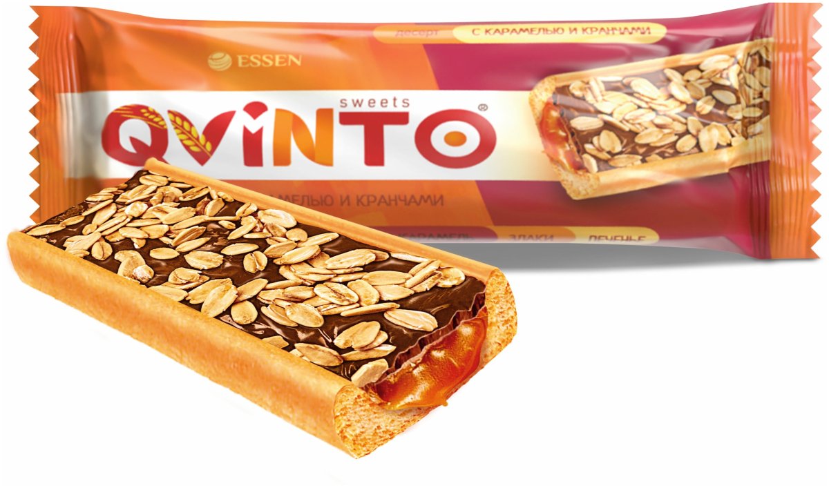 Десерт Qvinto с карамелью и кранчами 180 г