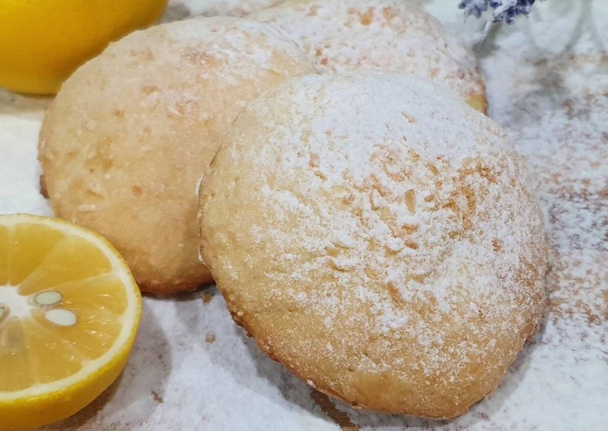 Лимонное печенье на кефире