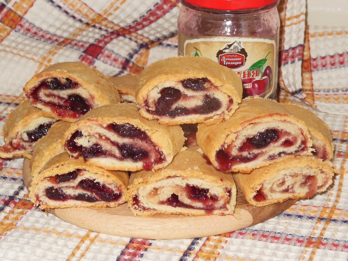Песочное печенье с клюквой