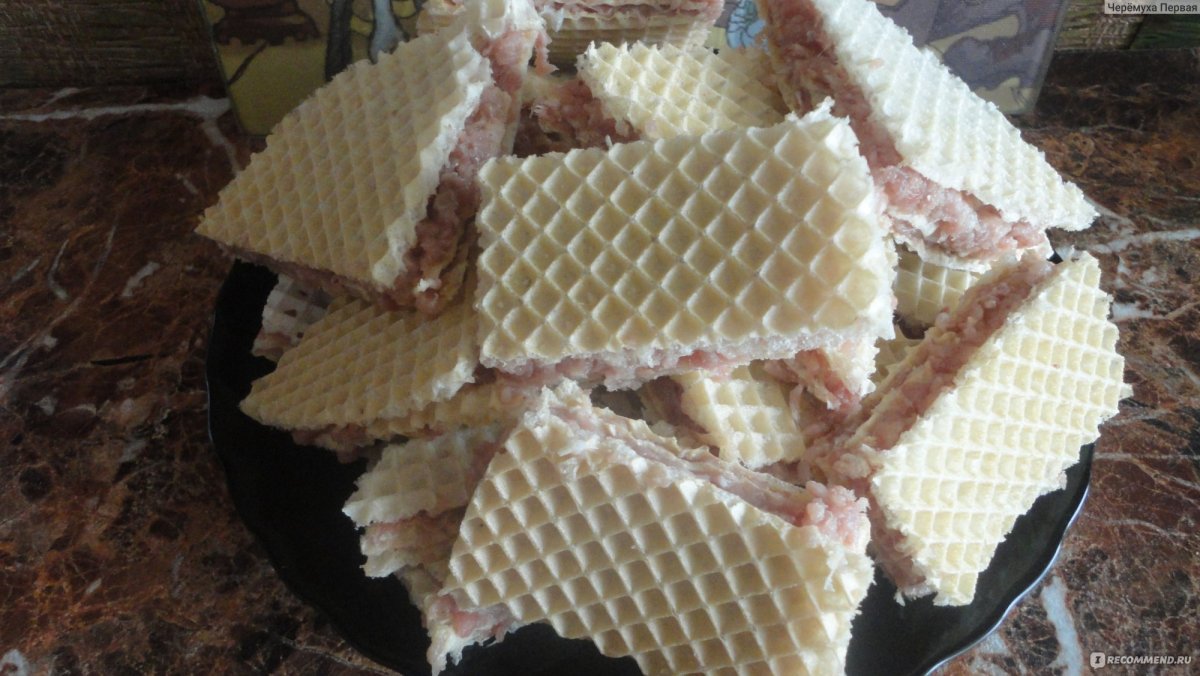 Мороженое из вафельных коржей