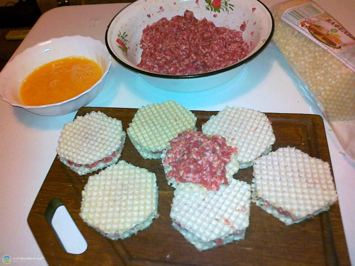 Вафли с фруктами