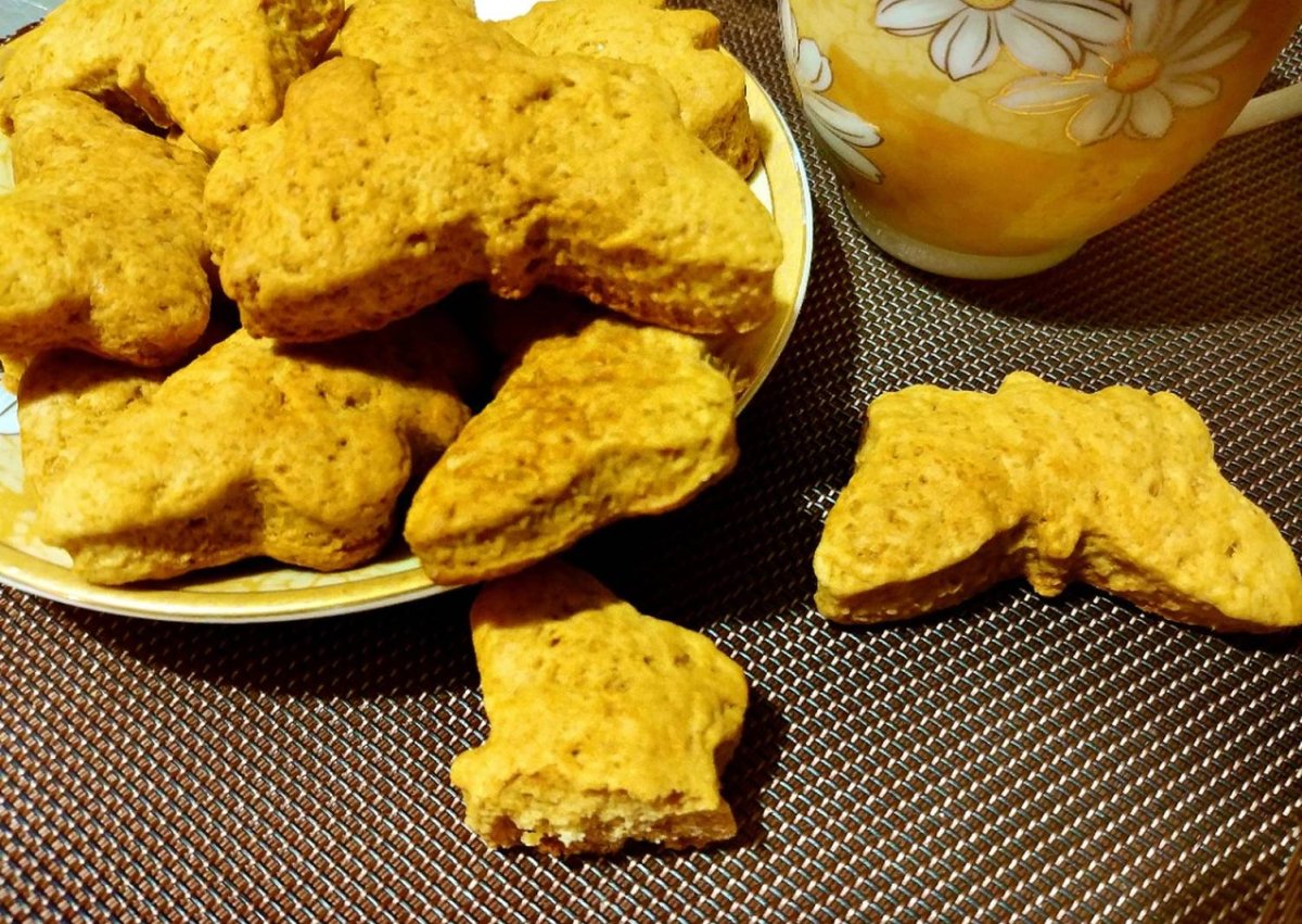 Печенье сдобное полезный завтрак с овсяными хлопьями и медом