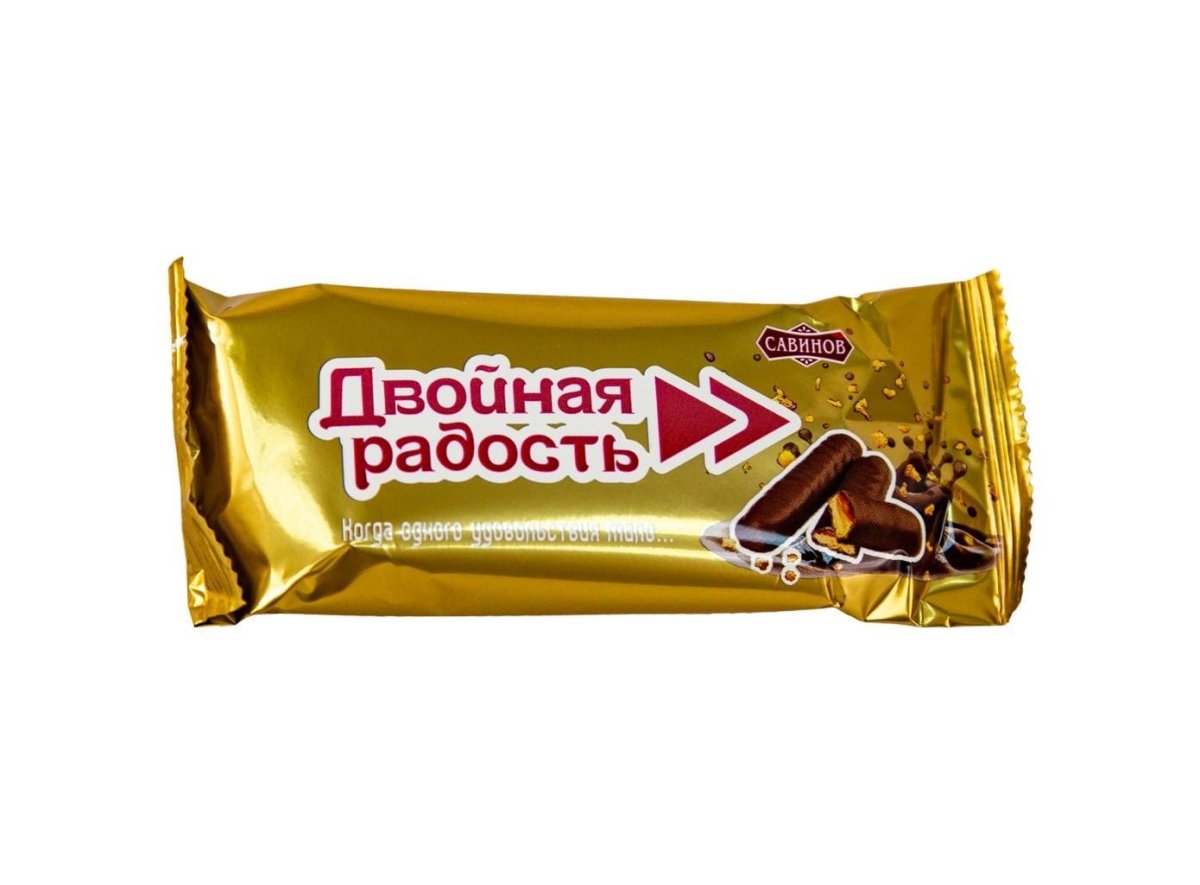 Батончик двойная радость печенье с карамелью 8 шт (400гр) КФ " Алтай"