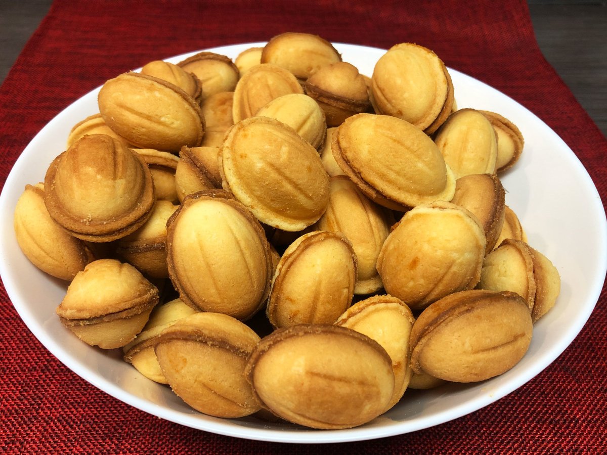 Орешки со сгущенным молоком