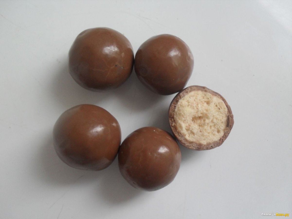 Шоколадные шарики Maltesers калорийность