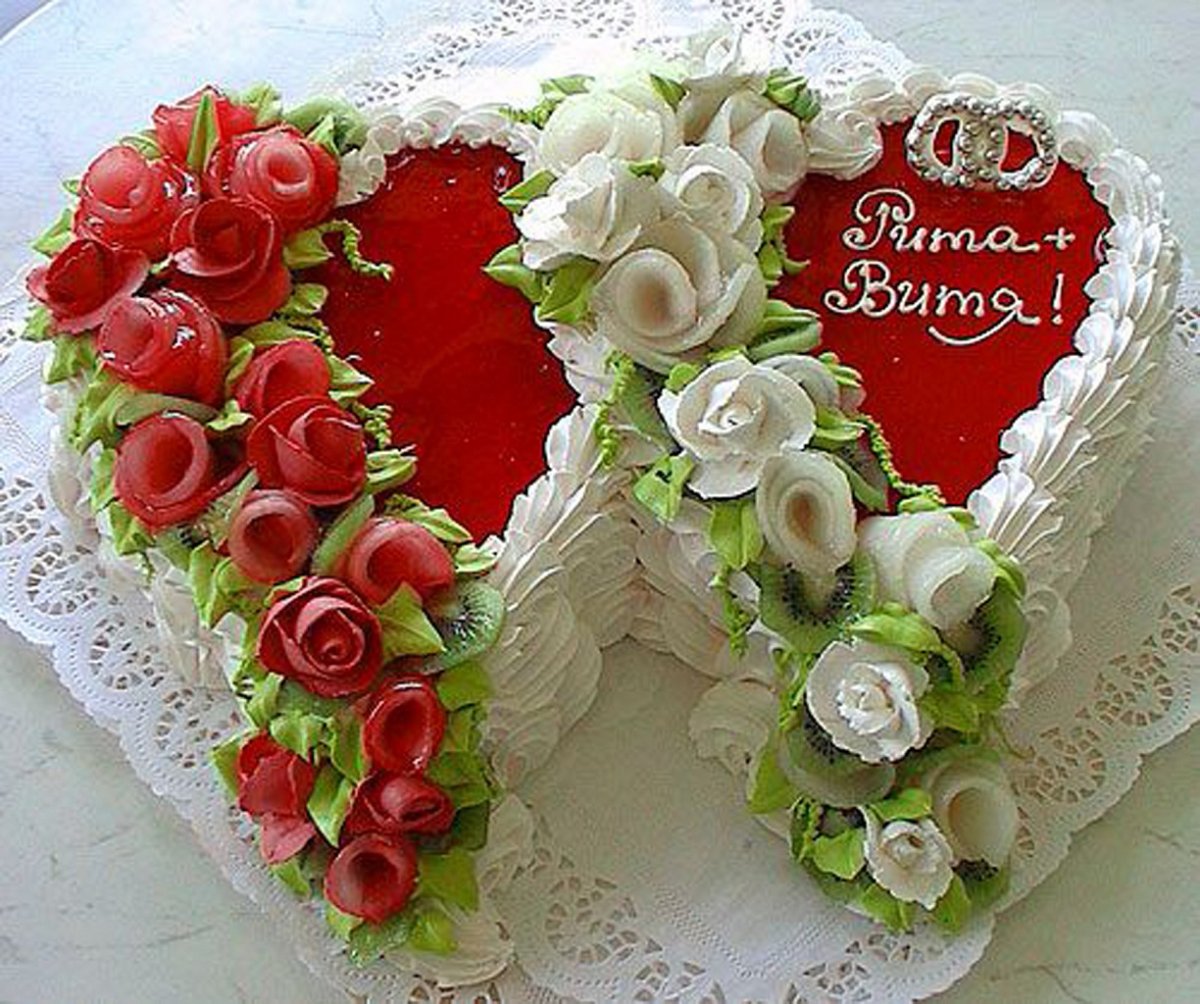 Торт на годовщину свадьбы 26 лет