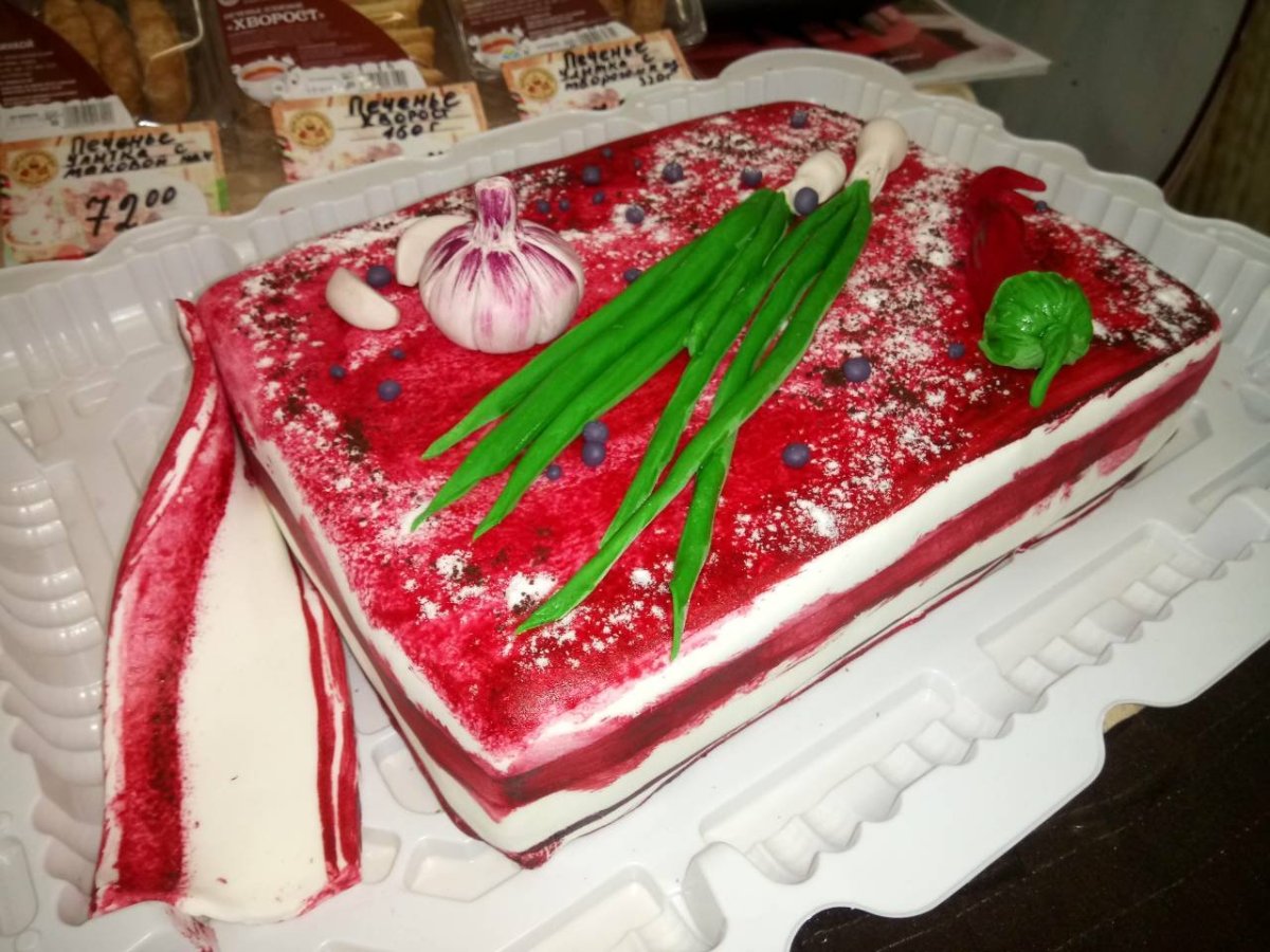 Торт мужу на день рождения сало