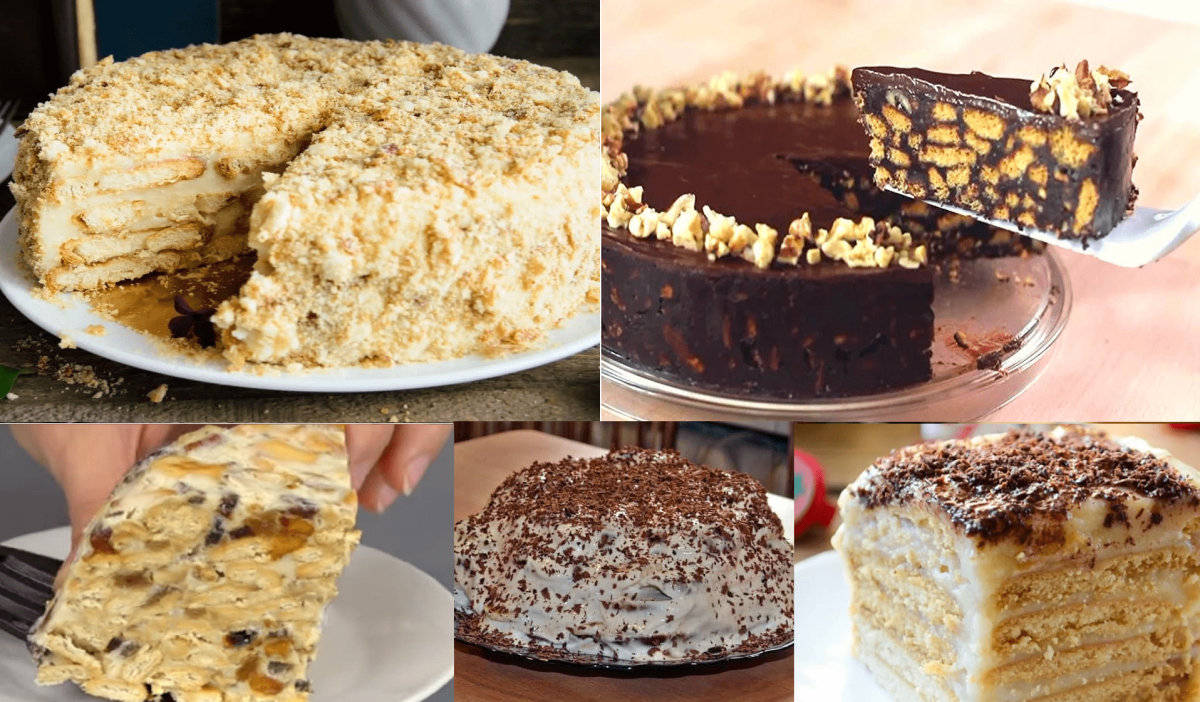 5 Самых вкусных тортов без выпечки и без желатина