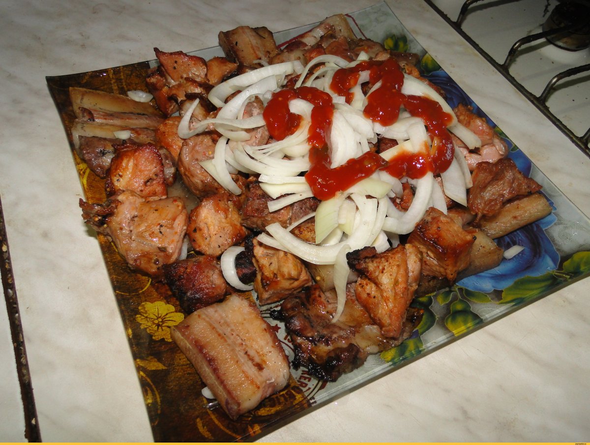 Торт из шашлыка