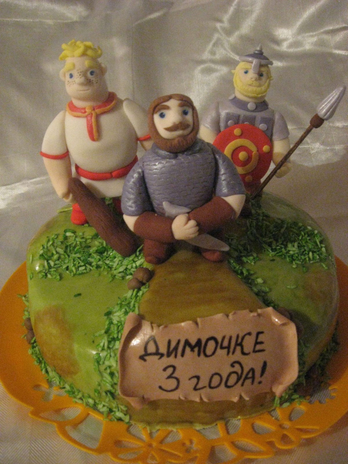 Торт 3 богатыря
