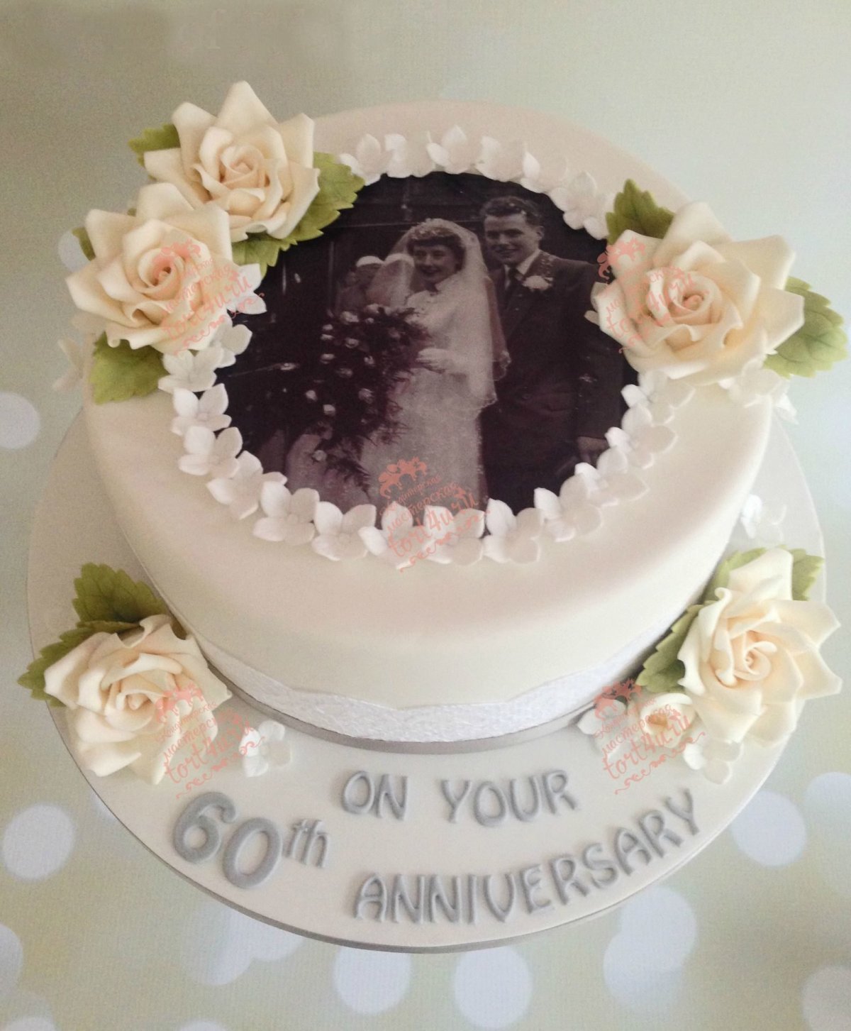 Торт на 60 лет свадьбы