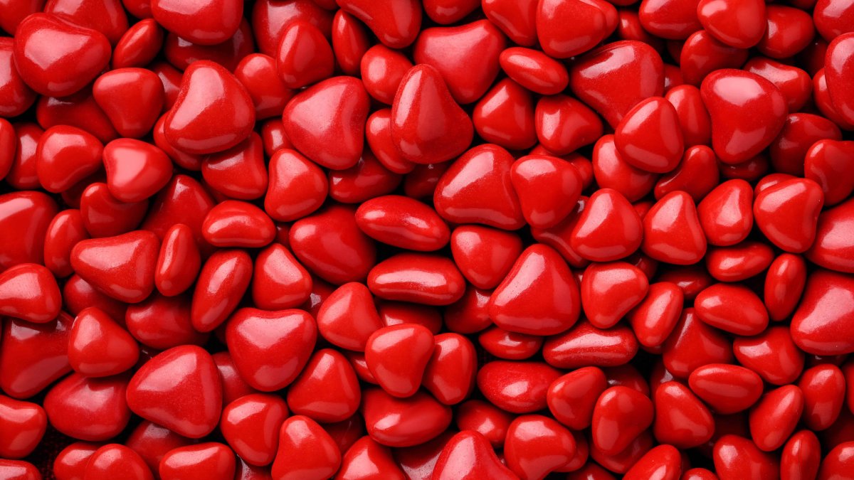 Красно белые конфеты