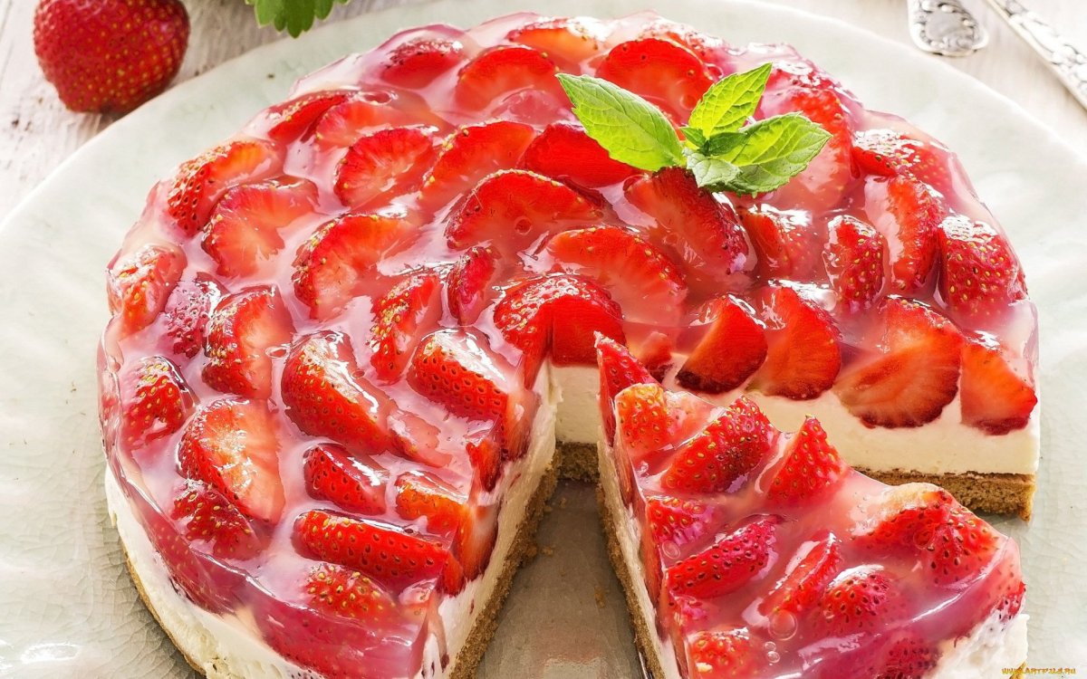 ЖЕЛЕЙНЫЙ торт с клубникой