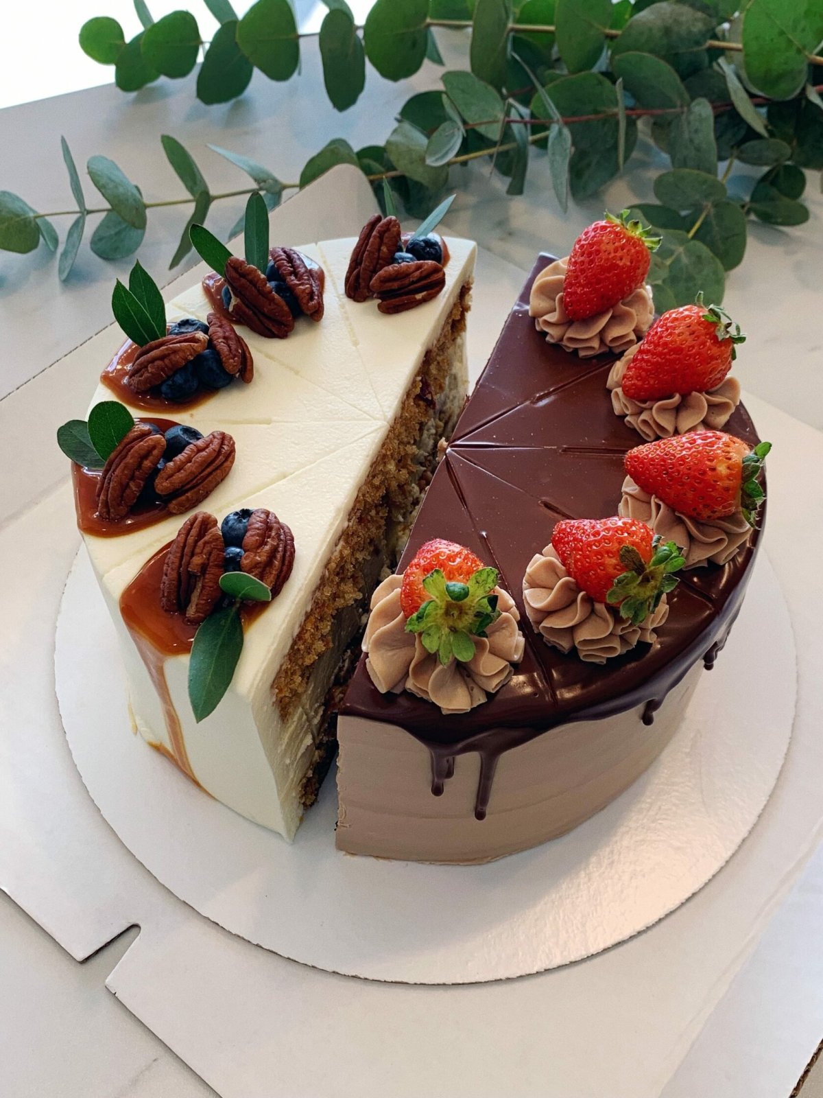 Муссовые пирожные сердечки
