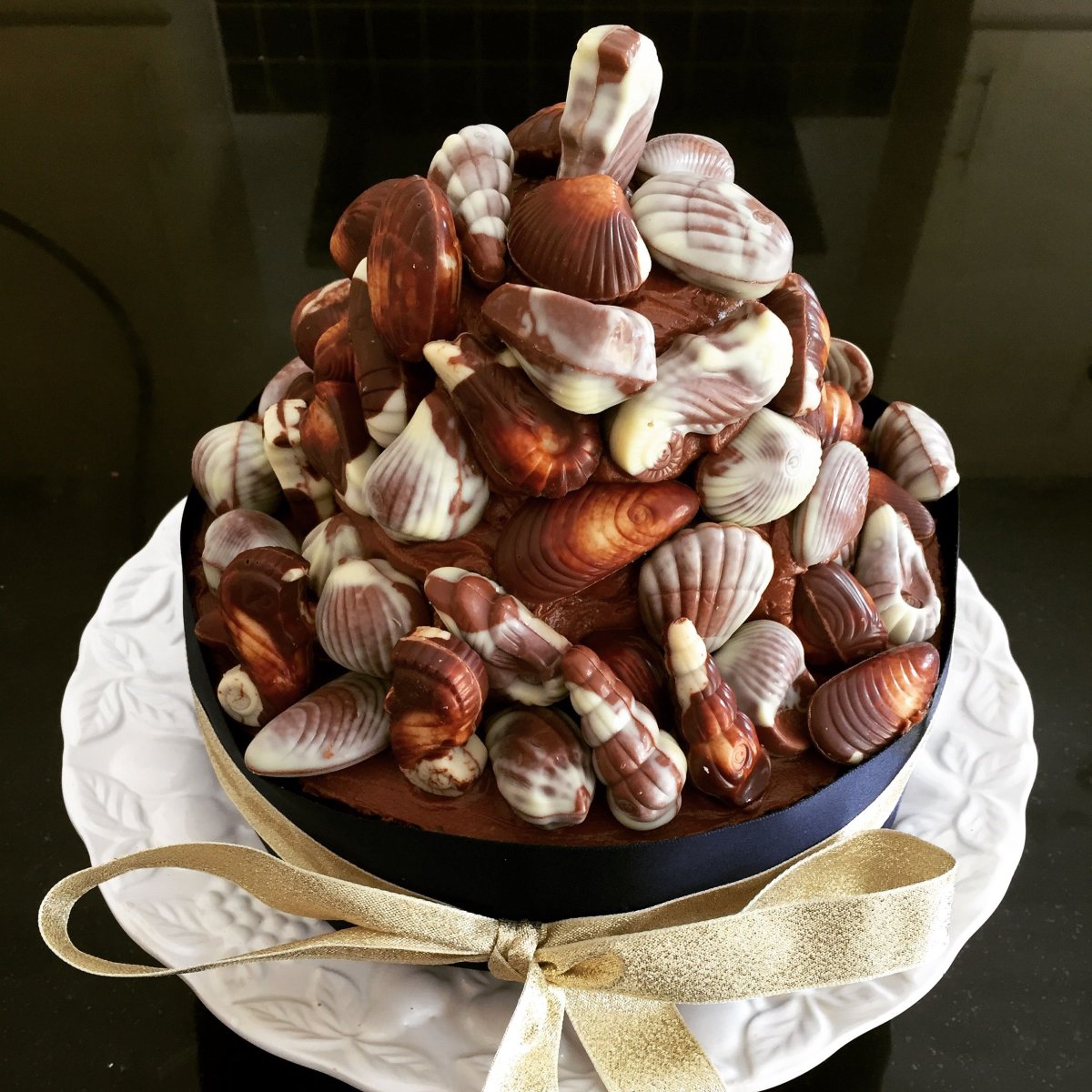 Торт с ракушками