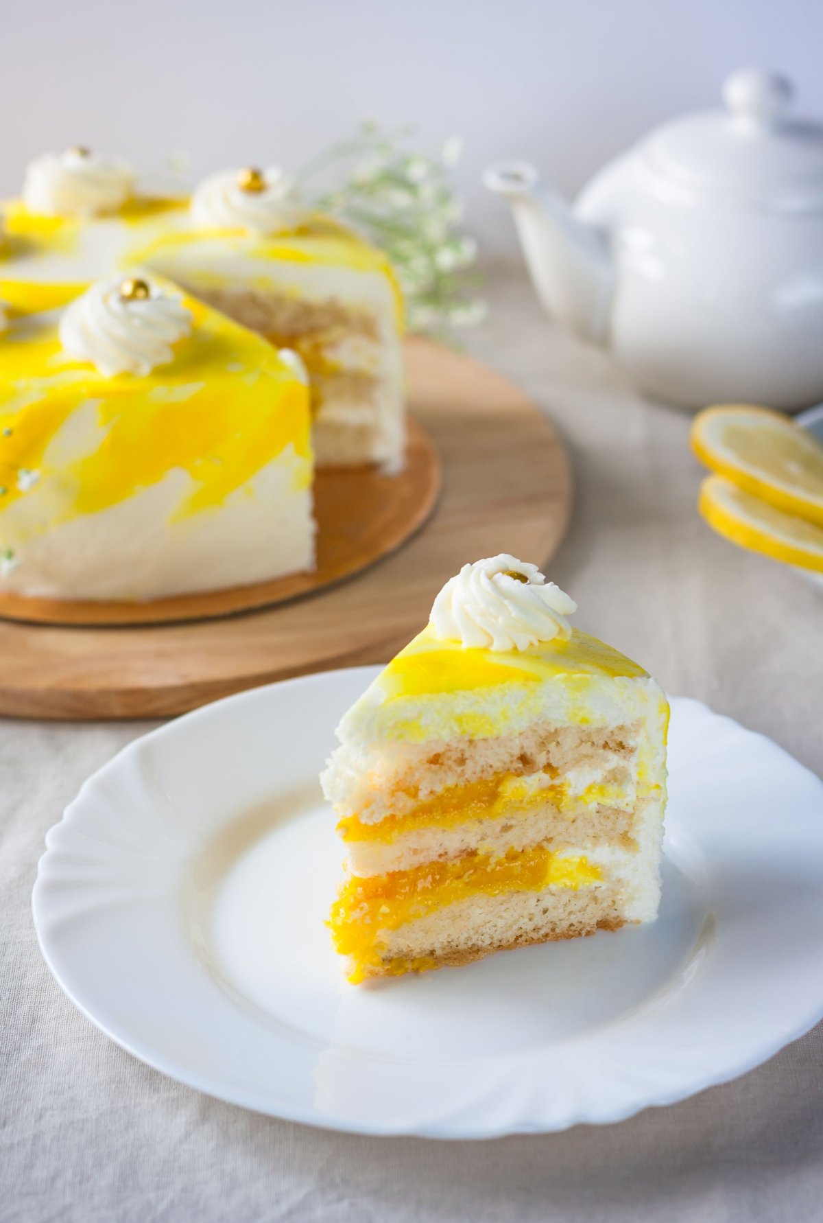 Lemon Cheesecake лимонный чизкейк