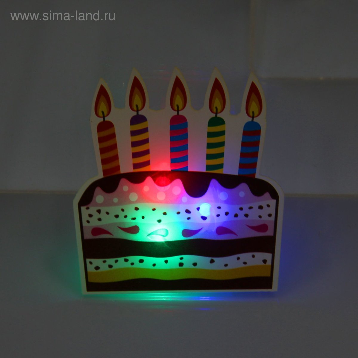 Торт со светящимися элементами