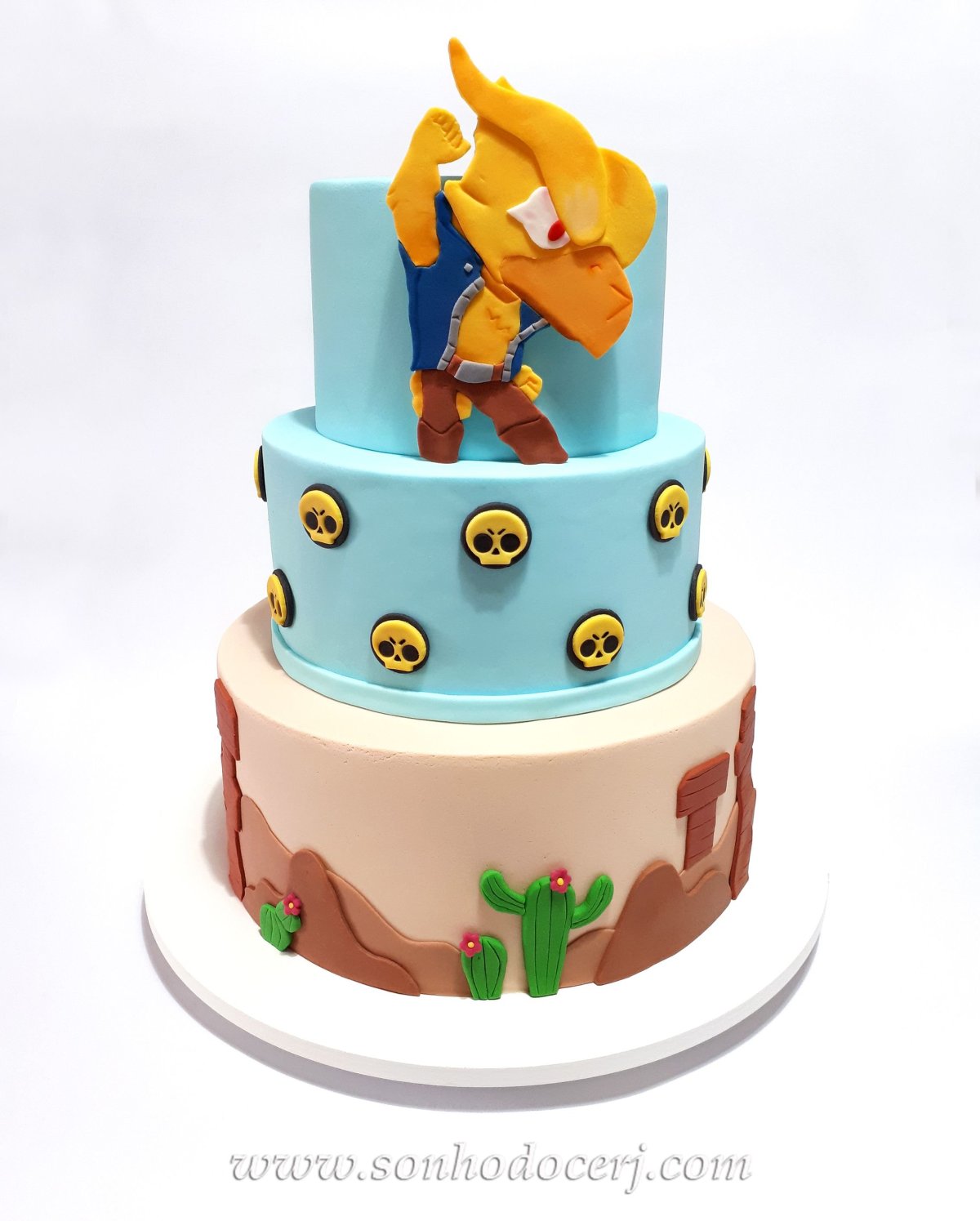 Торт с Brawl Stars для мальчика