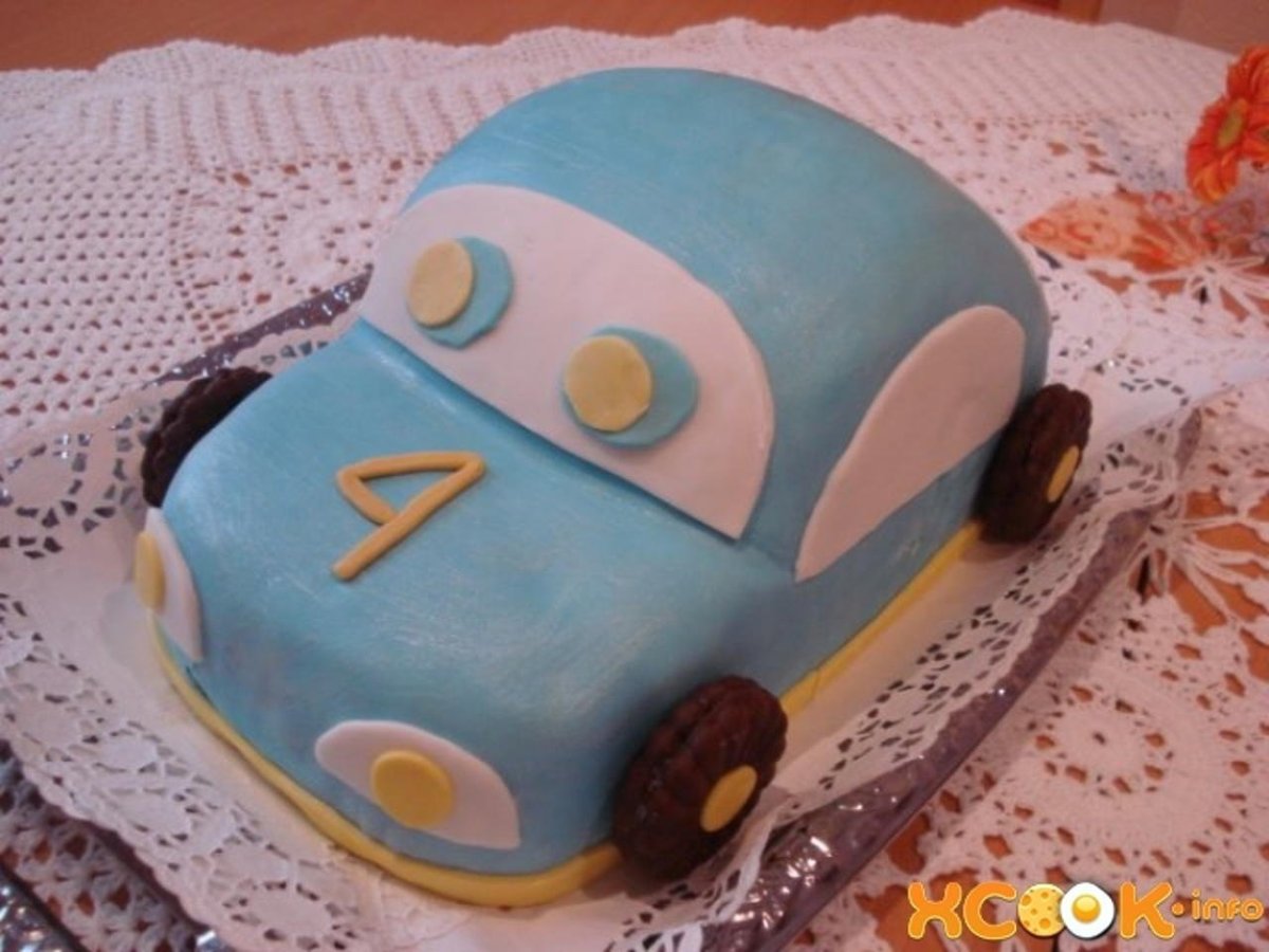 Торт с машинками мигалками