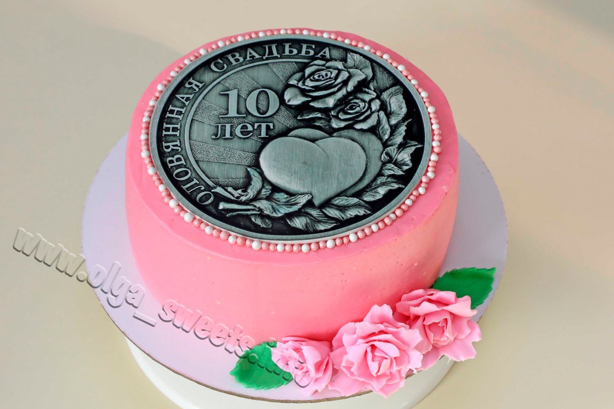 Торт на 10 лет свадьбы