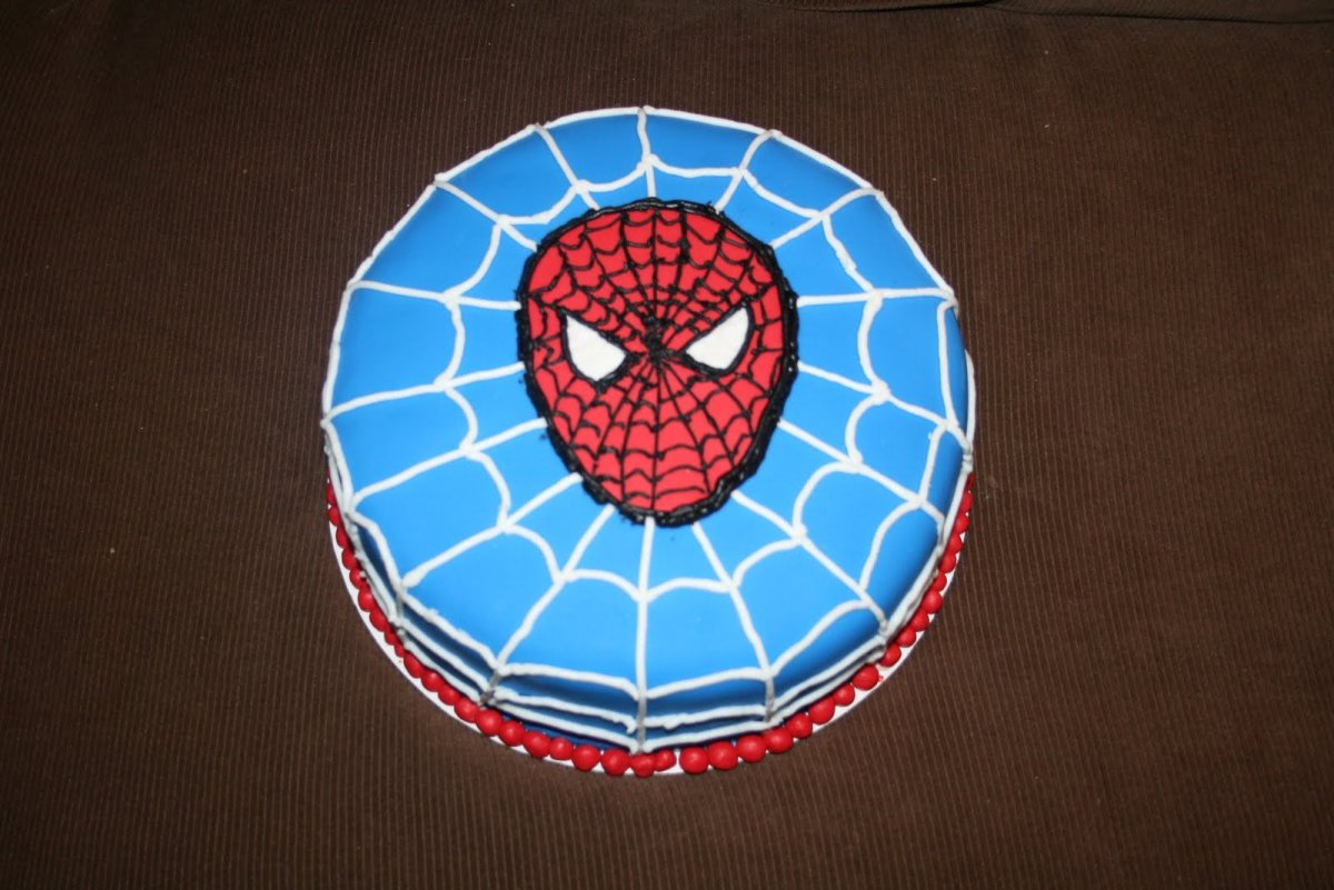 Торт человек паук 5 лет