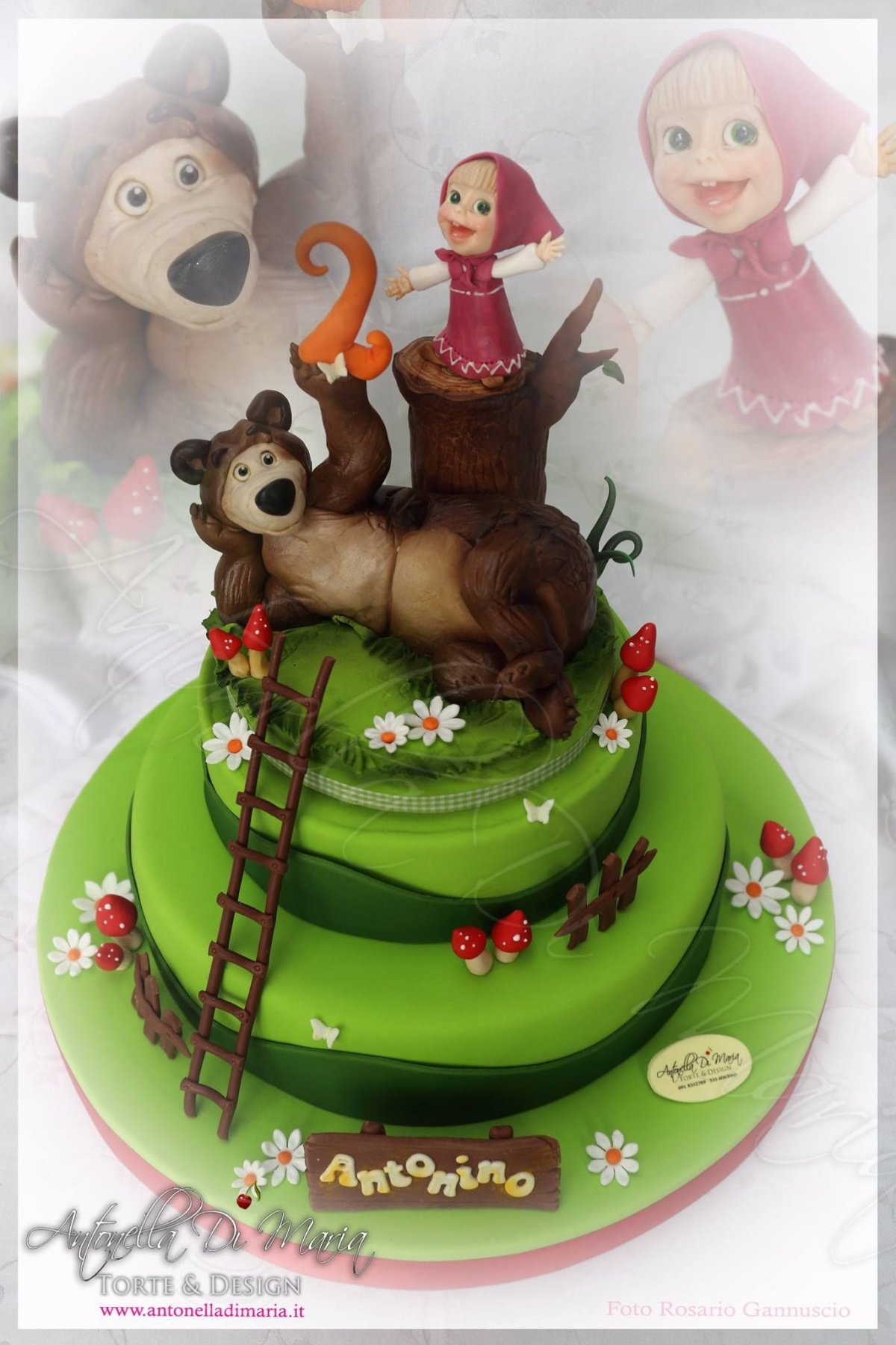 Masha and the Bear Cake