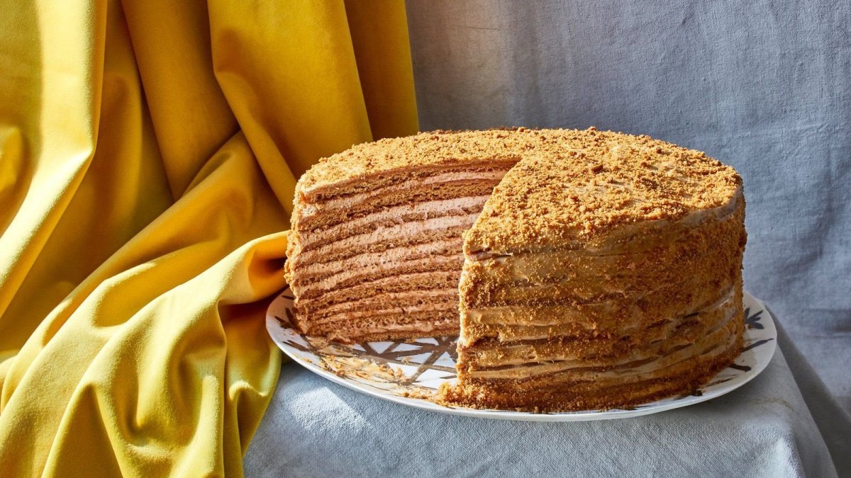 Вафельные коржи с заварным кремом