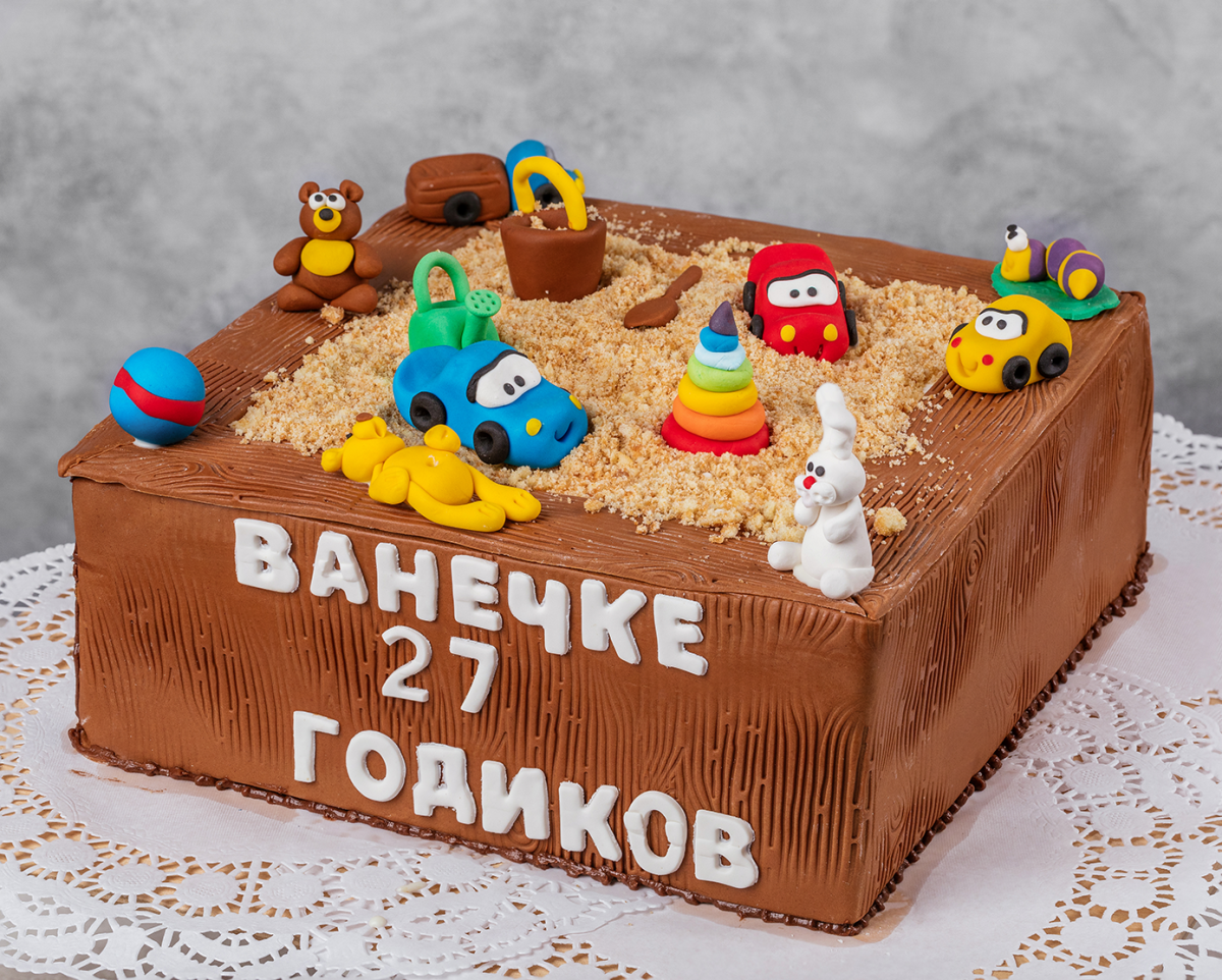 Торт песочница для мужчины на 30 лет