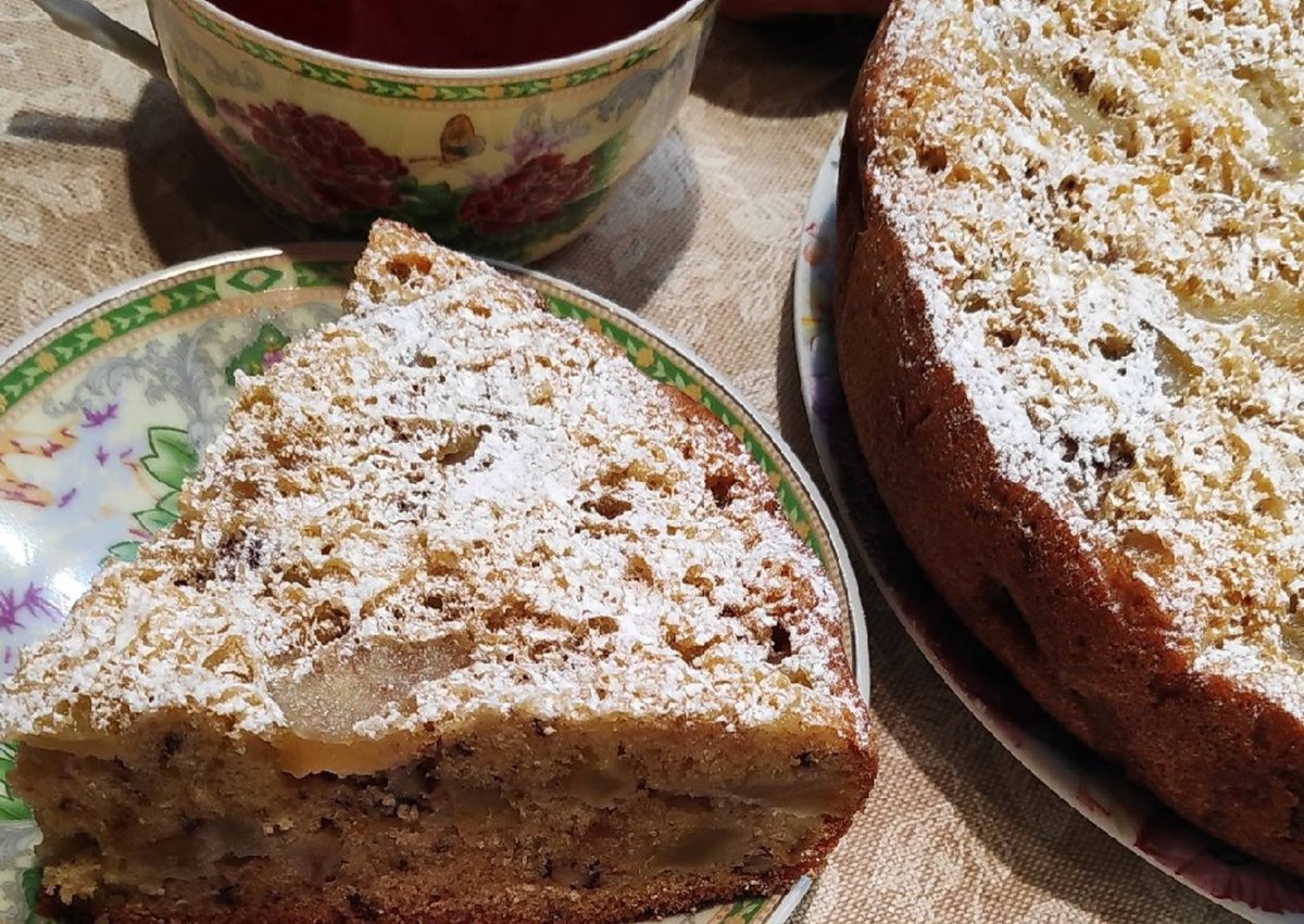 Торт с орехами и сгущенкой