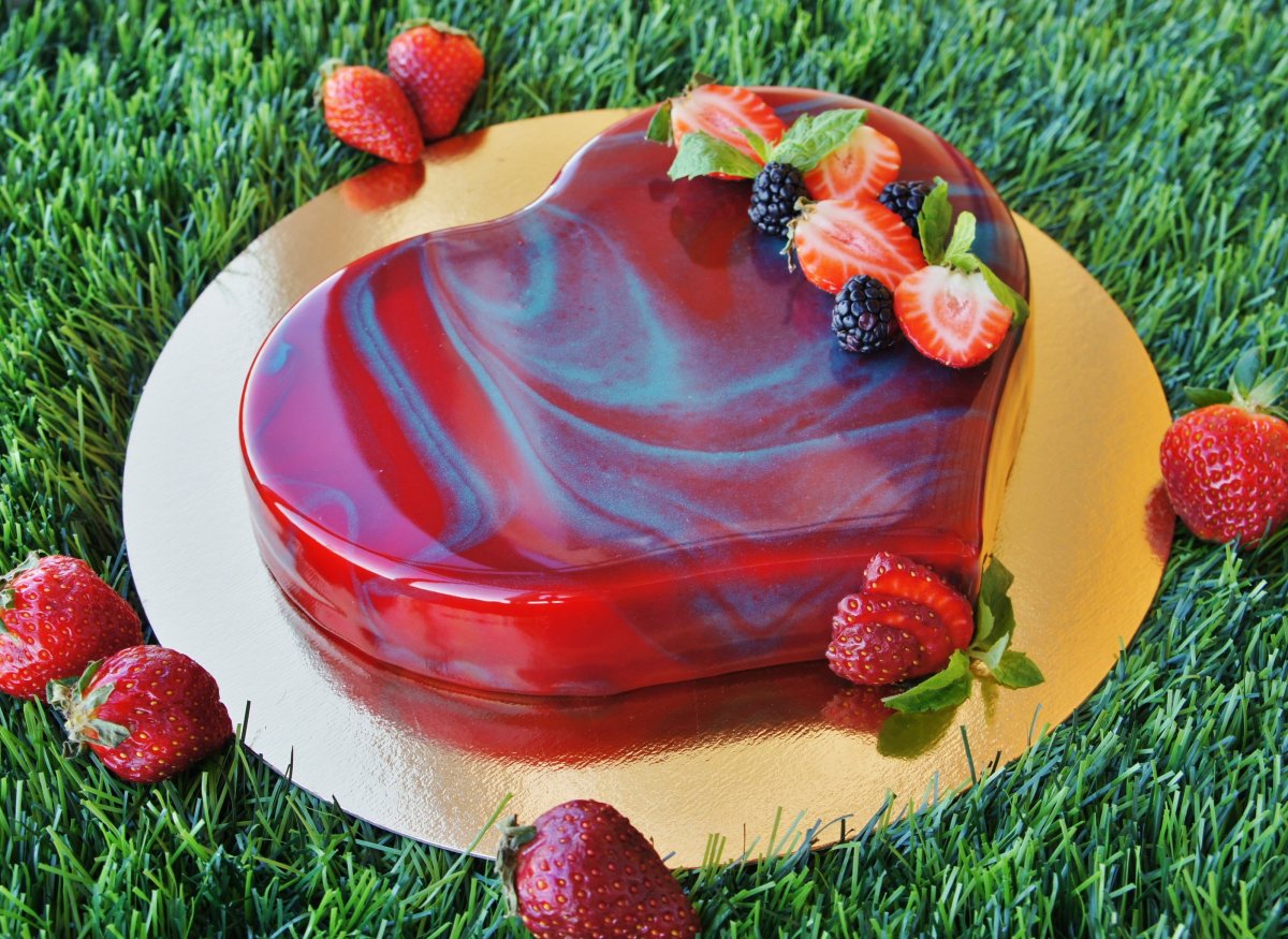 Муссовый лимонно-клубничный торт / Mousse Lemon-Strawberry Cake