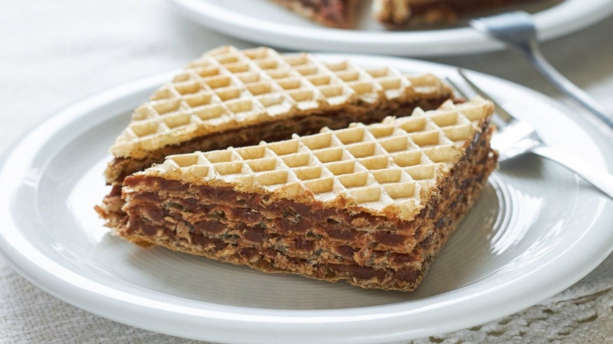 Торт с вафельными коржами
