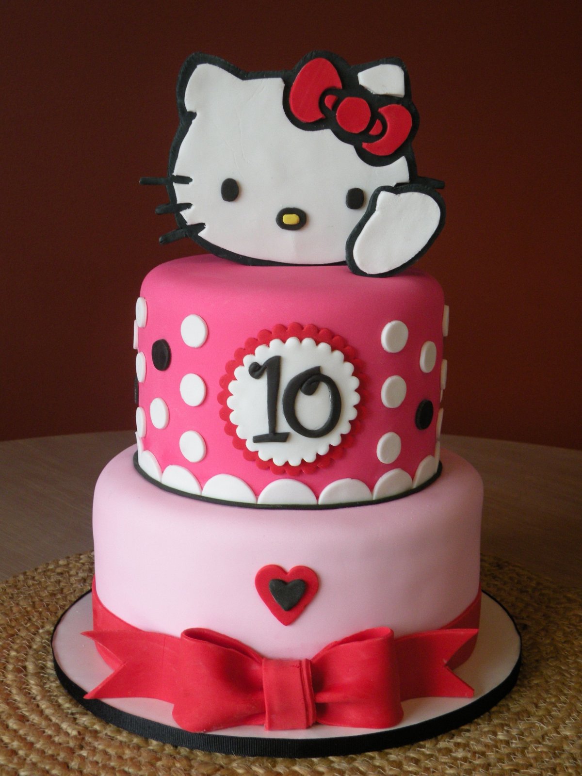 Детский торт в стиле hello Kitty