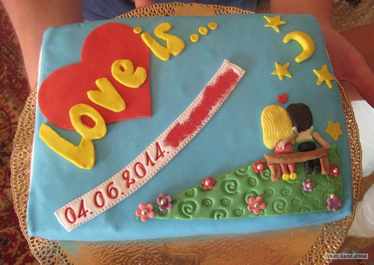 Торт на 10 лет свадьбы