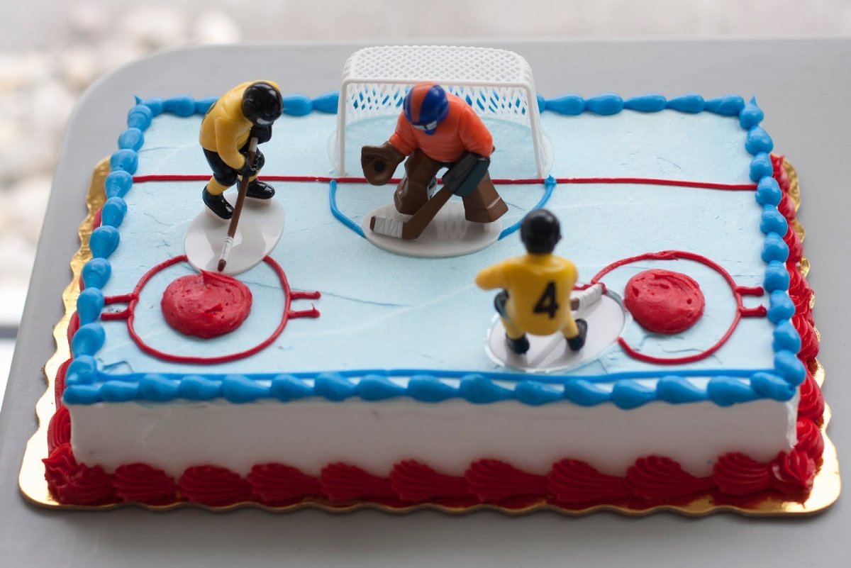 Торт для хоккеиста мальчика без мастики