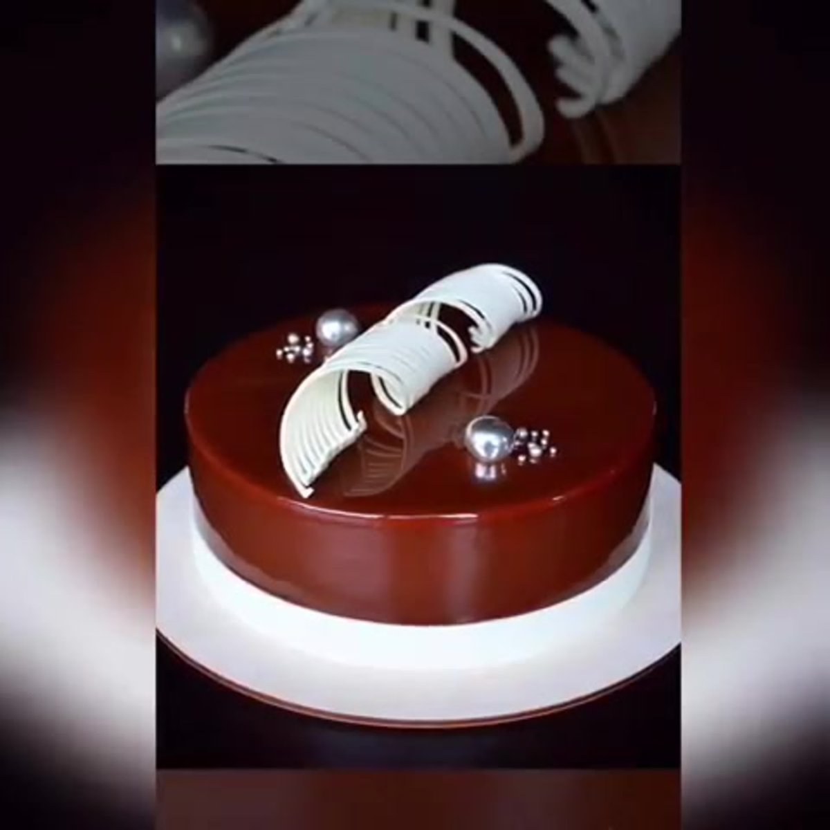 Шоколадный бортик для торта