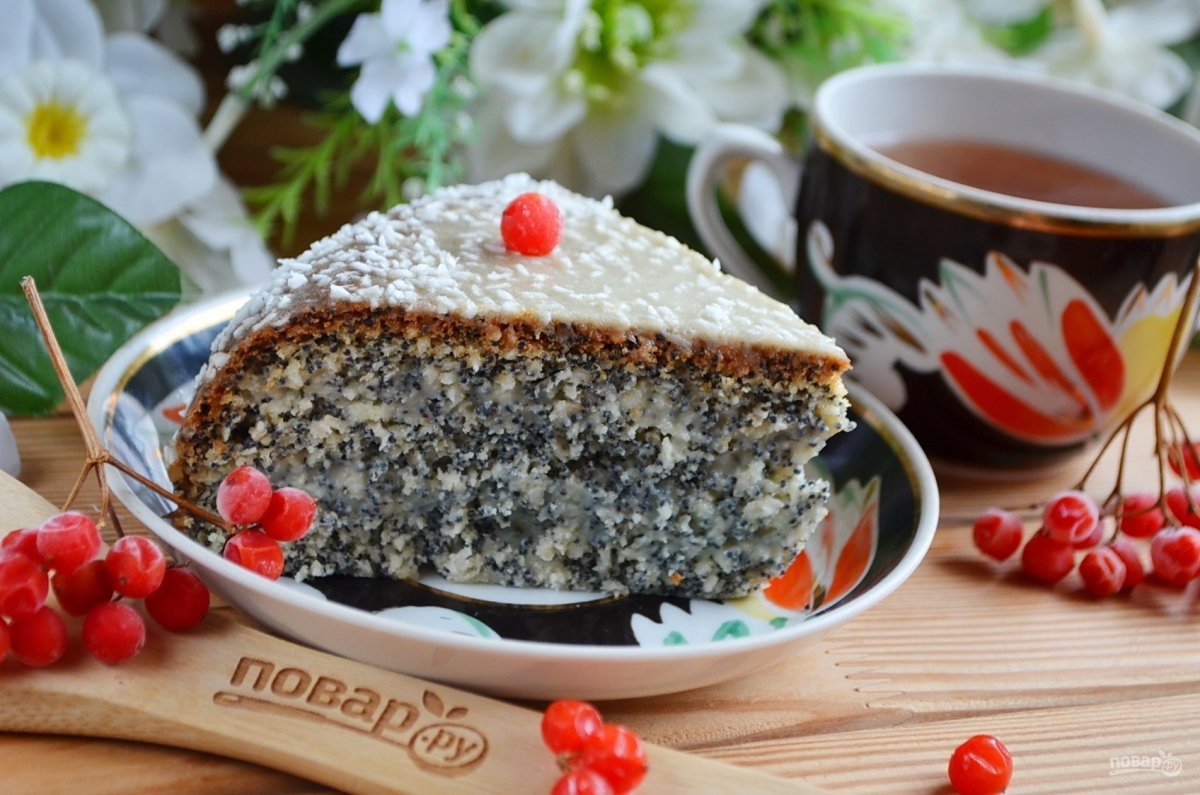 Маковый бисквит Энди шеф
