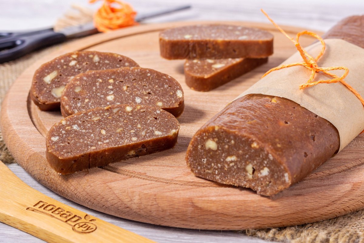 Шоколадная колбаска со сгущенкой