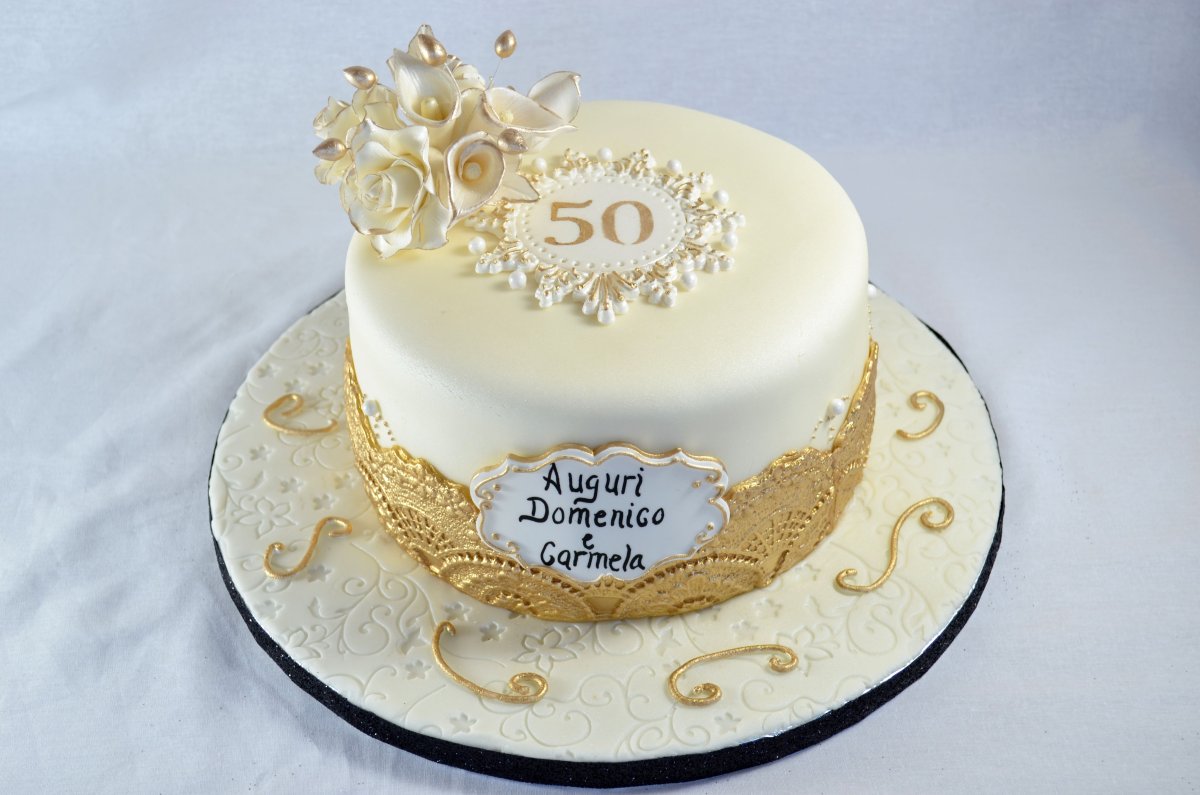 Торт на 50 лет свадьбы