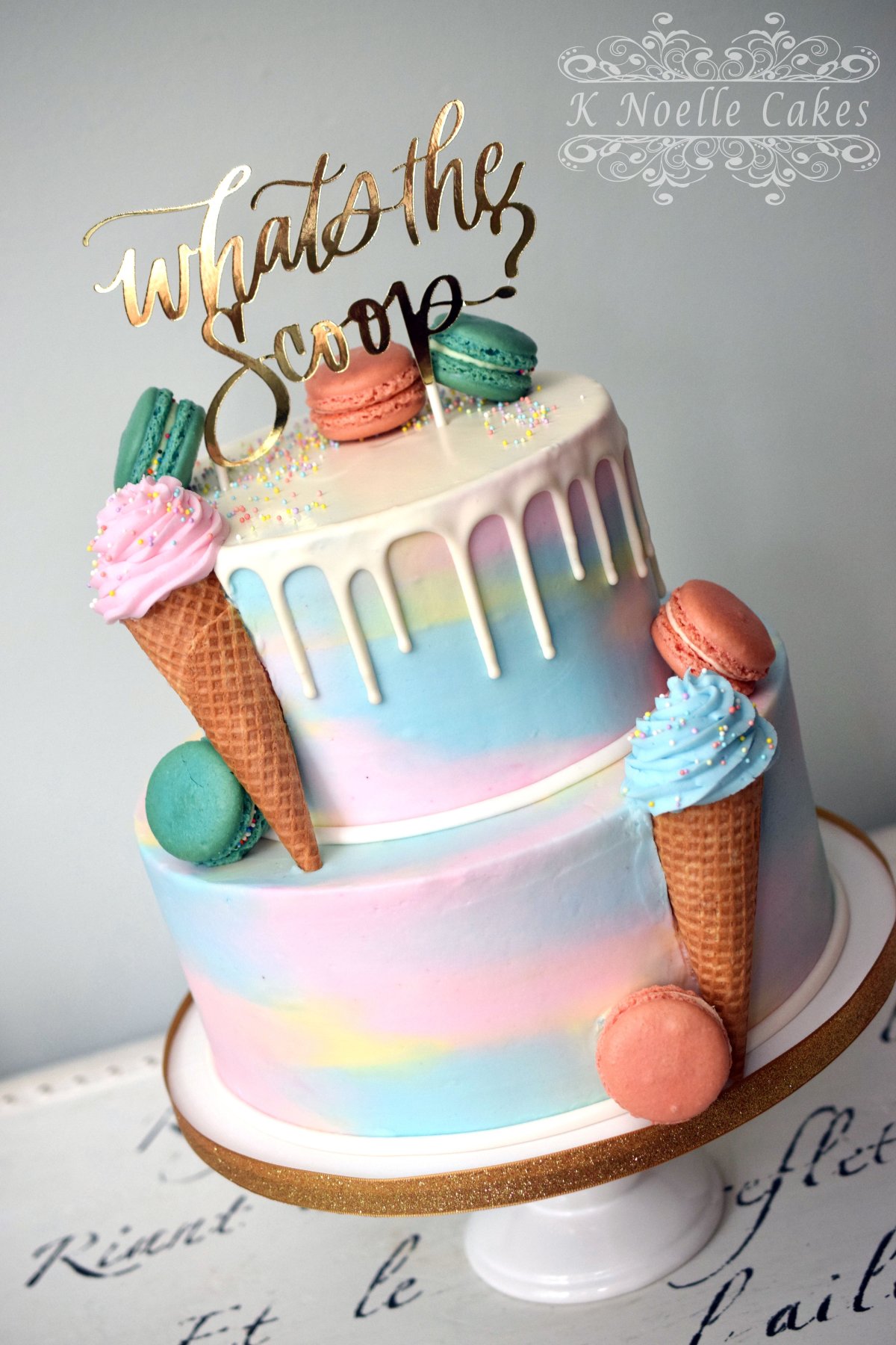 Gender Reveal торт