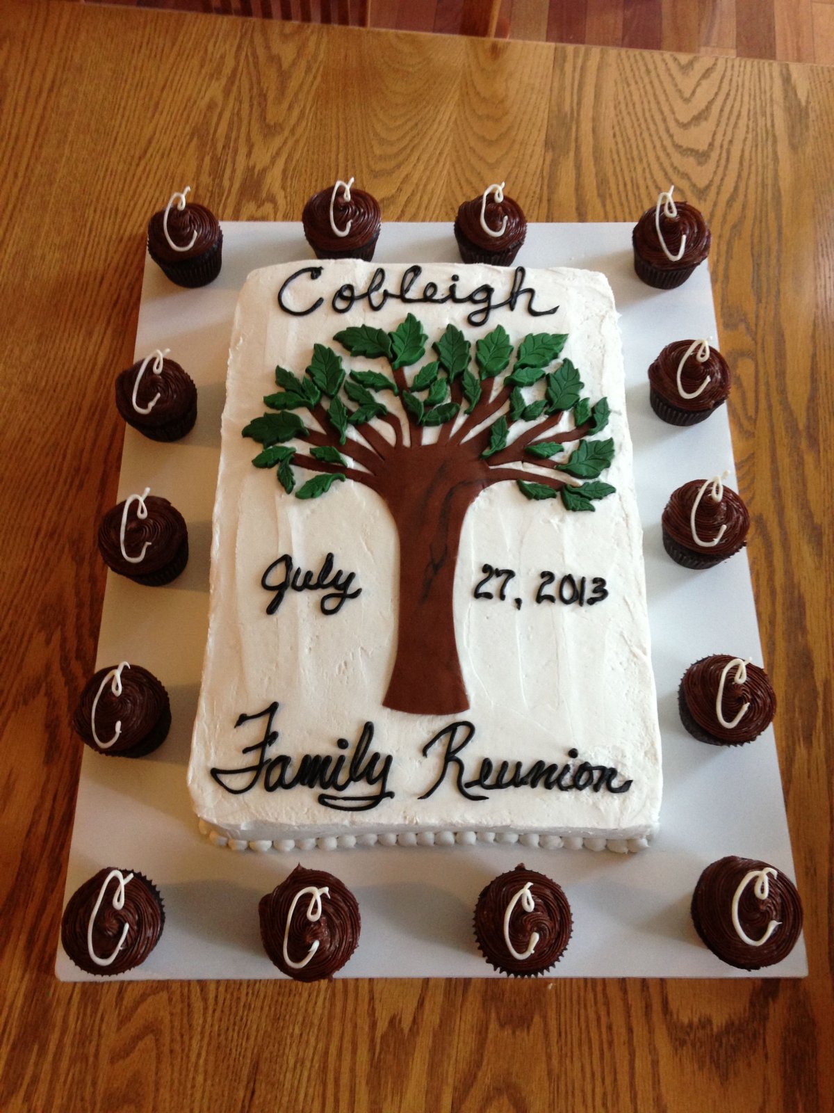 Торт семейное дерево