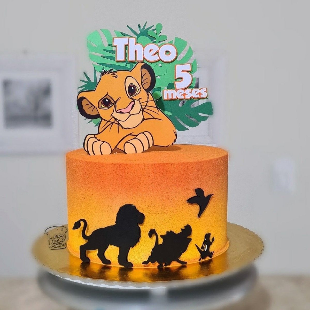 Торт в форме льва