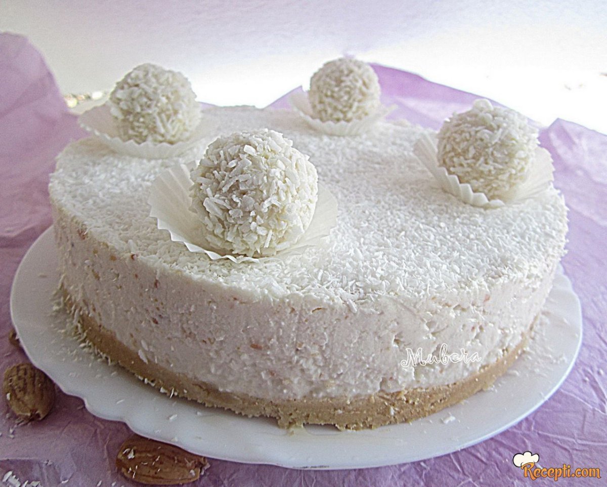 Украсить торт рафаэлками