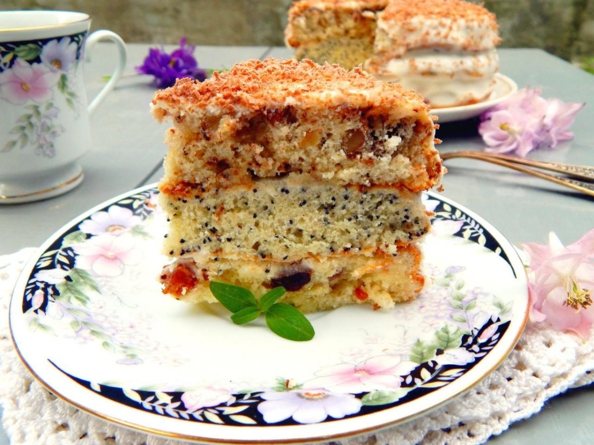 Королевский торт с грецкими орехами
