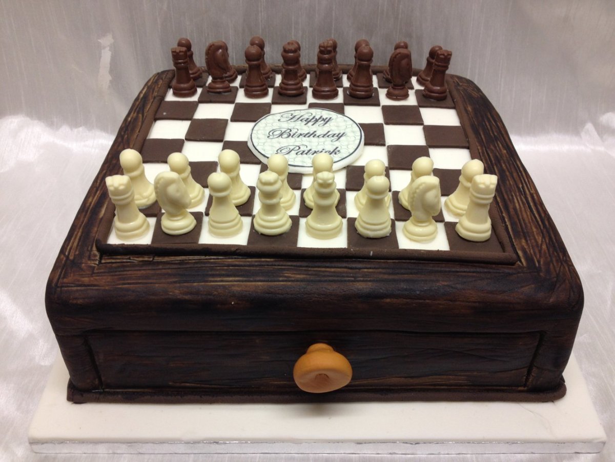 Торт шахматы без мастики