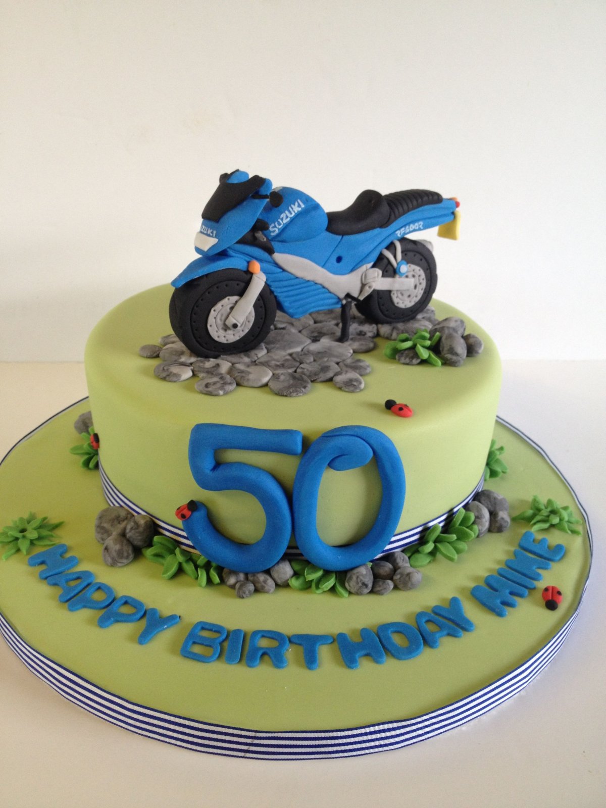 Торт для мальчика с мотоциклом