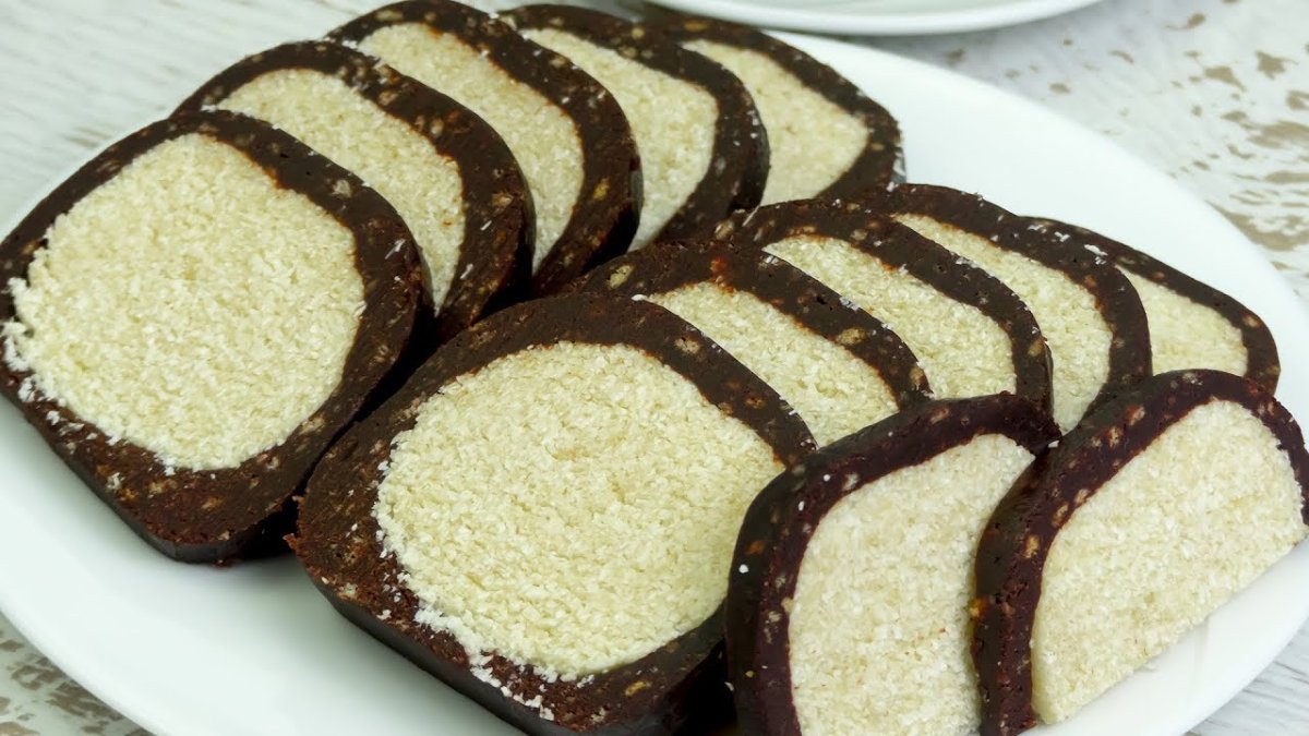 Чайная колбаса из печенья